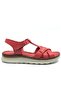 Cedrus Genuine Leather Comfort Orthopedic Women's Sandals Red