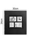 Black Genuine Leather Deluxe 500-Picture 10X15 Photo Album (Hal 007)