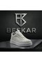 White Skin Leather Breathable Men's Sneaker - Non-Sweating Casual Sports Shoes Kb 006 - 8