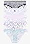 Women's 5-Piece Patterned Cotton Lycra Panties - 2