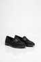 Noir Stone Detailed Women's Loafer Shoes – Black - 3