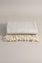 Suez Gray White Colored Wool TV Blanket 91247 - 4