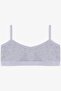 Women's Thin Strap Covered Cotton Sports Bustier - 2