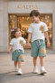 Children's Teddy Bear Detailed Shorts Set - Set of 2