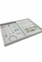 Domestic Production Rio Model Suede Fabric Gray Color Nails-Sausage Drawer Jewelry Organizer