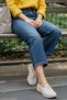 Women's Ballerinas Cream Lace Detailed Casual Shoes Walking Shoes Sneakers Mother Shoes - 5