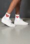 4 Pairs Women Men Colorful Patterned White College Socks Cotton Unisex White Socks - 2