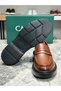 Genuine Leather Tan Color Handmade Oxford Classic Men's Shoes 1445-22 - 6