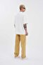 Men's Relaxed Baggy Jean Effect Golden Trousers - 5