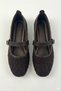 Daily Brown Women's Ballerina Shoes with Straps, Rubber Buckle, Stitching Detail, Orthopedic, Comfortable, Home, Work, Office Shoes 781 - 5
