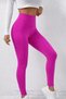 Fuchsia Super Quality High Waist Shaping / Sculpting Body Shaping Sports Leggings - 3