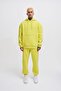 Men's Oversized Basic Hooded Sweatshirt Neon Yellow - 4