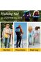 Walking Stick – Folding Adjustable Height Cane with LED Light - 5