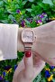 Square Vintage Minimal Women's Wristwatch Full Rose - 3