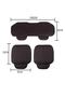 Dali Series Leather Sofa Cushion Protection Cover Seat Set of 3 Gray - 3