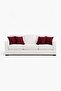 Velvet Textured Burgundy Throw Pillow Cover (1 Piece) - 4