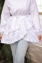 Ecru Skirt Layered Ruffled Tunic - 4