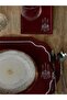 4 Piece 2-Person Candlestick Embroidered Tableware Set (2 American Servings 43X30 + 2 Cocktail Napkins 14X14) - 6