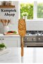 Kamptek Wooden Natural Olive Wood Large Wide Spatula 31 cm - 3