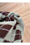 Women's Green Brown Diamond Patterned Sweater - 5