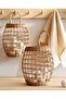 Wicker Bamboo Rattan Multi-Purpose Decorative Wall Cobalt Heat Flower Pot Basket/With Hanger-Newspaper Holder Zara Basket