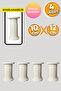 Plastic Base Seat Sofa Bed Leg for Robot Vacuum Cleaner 10X12 cm - 4 Pcs