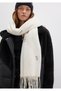 Cat Embroidered Ecru Scarf 1911730-34523