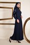 Sleeve Pul Payet and Fringed Dress 4891 - 2