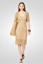 Women Crochet Mini Dress, Beige