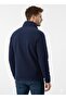 Navy Blue Unisex Fleece Full Zip 3 Pocket Outdoor Fleece Jacket - 4
