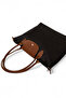 Women's Black Medium Size Strap Hand and Shoulder Bag - 4
