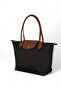 Women's Black Medium Size Strap Hand and Shoulder Bag - 2