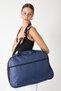 Unisex Navy Blue Travel and Sports Bag with Front Zipper - 3