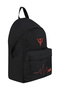 Unisex Black Orange Large Volume Backpack Suitable for Daily and School Use - 4
