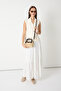 Women's Brown Mini Size Strap Straw Hand and Crossbody Bag - 4