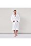 رداء حمام قطني فاخر مقاس XL باللون الأبيض - 2