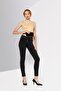 Women  Slim Fit Plain Stretchable Jeans, Black - 2