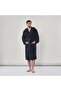 رداء حمام قطني فاخر مقاس XL باللون الأسود