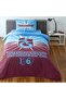 Licensed Trabzonspor Light Glow Single Cotton Duvet Cover Set