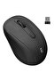 SM-300 Usb Siyah 4D Optik Süper Sessiz Alkalin Pil Kablosuz Mouse