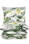 Satin 100% Cotton Single Duvet Cover Set Tropical |   Sheets - 7