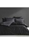 Mix&Match Cotton Satin Double Duvet Cover Black