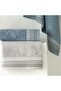 Art Pure Cotton Cotton Turkish Bath Set Gray Blue