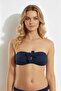 63547 Navy Blue Smooth Bikini Top