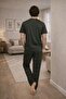 Summer Short Sleeve 100% Cotton Men's Pajama Set - Father's Day Special Series - 4
