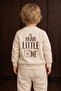 Baby Tracksuit Set 100% Cotton Front-Back Be Brave Printed Sweatshirt and Elastic Leg Bottom (6-24 Months) - 3