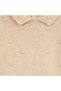 Unisex Baby Shirt Collar Pompom Set of 3 STONE - 4