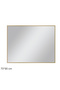Rectangular Plain Bathroom Mirror 70 x 90cm