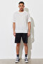 White Loose Fit Crew Neck T-Shirt