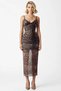 Women's V-Neck Thin Straps Sleeveless Bodycon Tulle Woven Maxi Dress Functional Durable